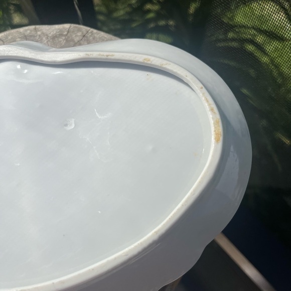 Arnart Creation Heart Courtship Vanity Dish Gold Trim Hand Painted Japan - Picture 8 of 12